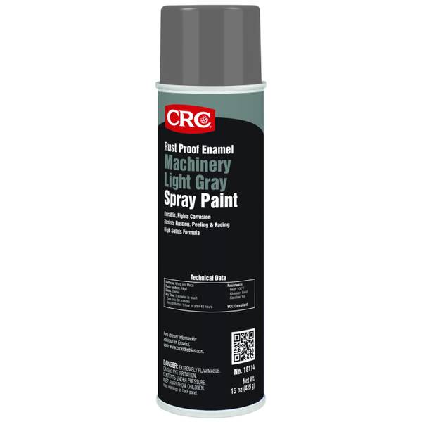 Crc Oz Machinery Light Grey Rust Proof Enamel Spray Paint