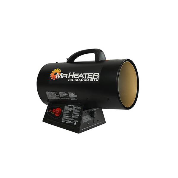 Mr Heater 60 000 BTU Quiet Burner Technology Forced Air Propane Heater