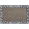 Grassworx 10374067 18 x 30 Wrought Iron Stems & Leaves Door Mat Earth Taupe | 303645600