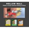Hillman DuoPower Contractor-Strength Anchor Kit – #6 & #8 Sizes, Works In Drywall, Plaster, Brick & Concrete (White)
