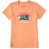 Life Is Good Women's Better with A Pug Jackie Short Sleeve T-Shirt Crusher in Cornflower Blue | Size 2XL | Cotton Life Is Good Women's Better with A Pug Jackie Short Sleeve T-Shirt Crusher in Cornflower Blue | Size 2XL | Cotton