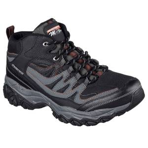 skechers men's relaxed fit cankton lace steel toe work shoes