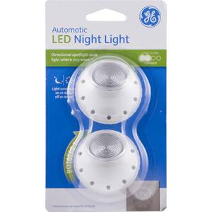 GE Automatic Motion Sensing LED Night Light, White