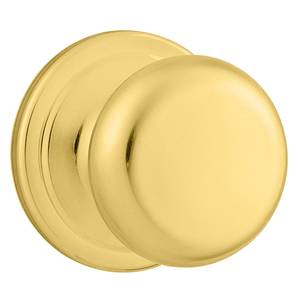 Baldwin Reserve Round Lifetime Polished Brass Bed/Bath Door Knob