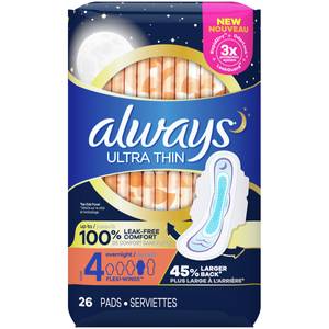 Always 40 Count Jumbo Pack Maxi Pads Thin - 8940188