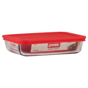 Pyrex Simply Store 6pc Glass Rectangular Food Storage Container (3 dishes,  3