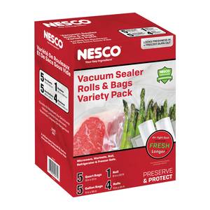 Nesco Vacuum Sealer Pint Zipper Bags - 50 count