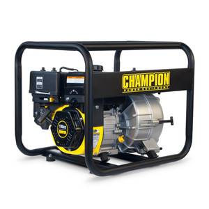 Champion Power Equipment 2 in. Gas-Powered Semi-Trash Water Transfer Pump  with Hose and Wheel Kit 100742 - The Home Depot