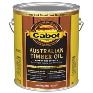 Cabot 1 Gallon Mahogany Flame Australian Timber Oil