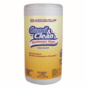 Good & Clean 75 Count Good & Clean Disinfecting Wipes Lemon Scent