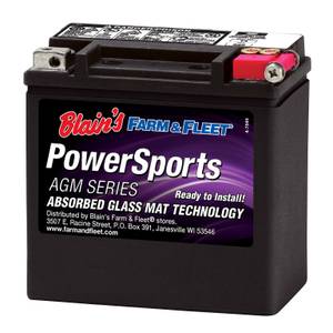 AGM Powersport Battery, Group Size 5L, 70 CCA