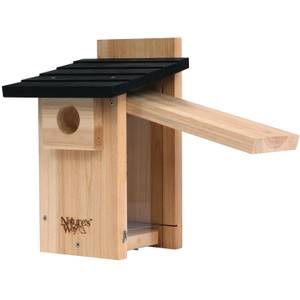 Nature's Way Cedar Bluebird Viewing House, Stay-Clear Acrylic Panel for Nest Viewing