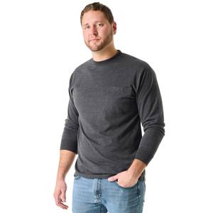 Work N' Sport Men's Long Sleeve Lightweight Pocket Tee Shirt
