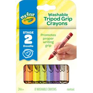 Crayola Washable Watercolor Pen Short Rod Thick Head 16 Pip-Squeaks Markers  for Kids Drawing 58-8703