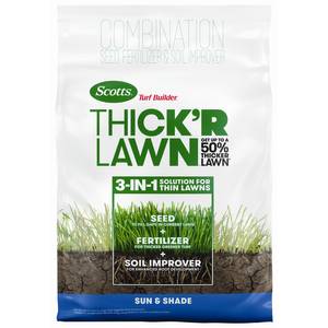 Grows in Just Weeks Combination Seed & Fertilizer Scotts 18213 Rapid Grass Sun & Shade Mix: up to 2,800 sq 5.6 lb ft 