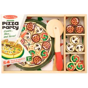 Top & Bake Wooden Pizza Counter Wooden Play Food, 9465