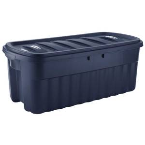 IRIS X-large 20.5-Gallons (82-Quart) Black Weatherproof Heavy Duty Tote  with Latching Lid in the Plastic Storage Containers department at