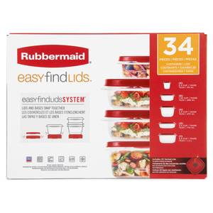  Rubbermaid TakeAlongs Food Storage Containers, 40 Piece Set,  Ruby Red: Home & Kitchen