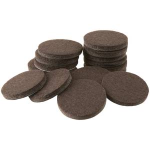 Soft Touch by Waxman 16-Pack 1 Square Brown Felt Pads 