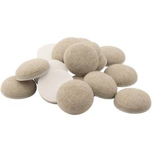 Soft Touch by Waxman 16-Pack 1 Square Brown Felt Pads 