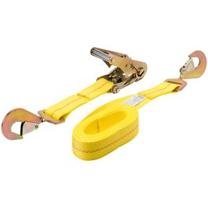 Keeper (04650) 27' x 2 Ratchet Tie-Down with Chain End and Grab Hook