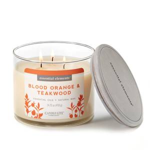 Candle-Lite 14.75 oz Blood Orange & Teakwood 3 Wick Candle