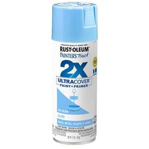 Rust-Oleum 12 oz 2X Gloss Spa Blue Spray Paint and Primer