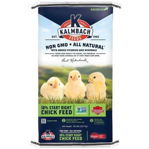 Kalmbach Feeds 50 lb 18% Start Right Chick Feed Non-GMO Feed