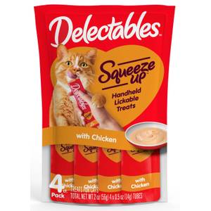 Delectables 4 Pack Chicken Squeeze Up Cat Treat 15524 Blain s