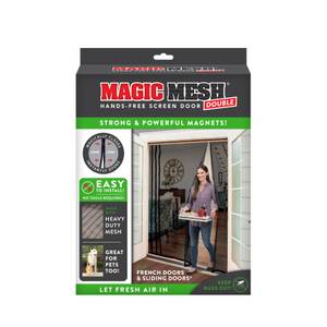 Magic Mesh MM181112 Garage Hands-Free Magnetic Screen Door, 8 x 9