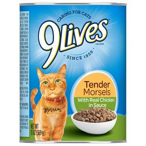 Nine lives wet outlet cat food