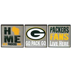 Green Bay Packer Ticket Wood Sign 12h 2 Pc Min - Dallas Cowboys