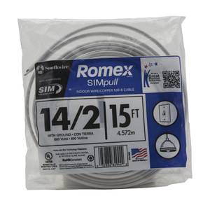 Southwire 25-ft Romex SIMpull Stranded Indoor Non-Metallic