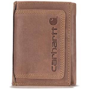  Carhartt mens Front Pocket Wallets, Durable Canvas Or Leather  With Money Clip, Nylon Duck (Black), One Size US : Clothing, Shoes & Jewelry