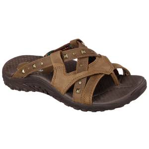 skechers leather sandals for women