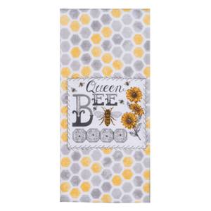 Set of 2 BEE INSPIRED Honey Bee Terry Kitchen Towels by Kay Dee