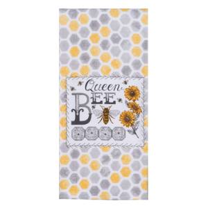 Set of 2 BEE INSPIRED Honey Bee Terry Kitchen Towels by Kay Dee Designs