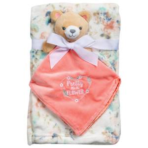 Baby 2 Pc Buddy Blankie & Rattle Set - Multi