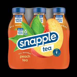 Snapple Raspberry Peach, All Natural, 16 fl oz (Pack of 8, Total of 128 fl oz)