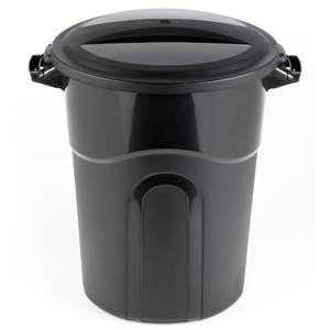 United Solutions 23 Gal Highboy Waste Container Black