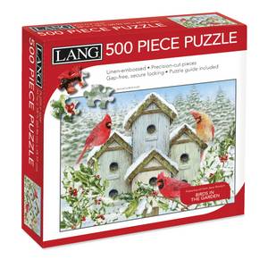 Lang 500-Piece Cardinal Birdhouse Puzzle