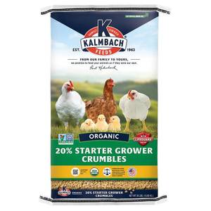 Kalmbach Feeds 35 lb 20% Organic Chick and Meatbird Starter Grower Crumble