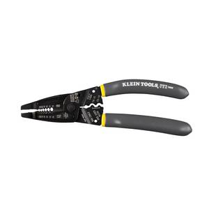 Klein Tools Ratcheting Wire Crimper / Stripper / Cutter, for Pass