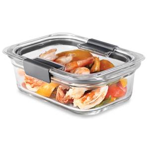 Rubbermaid Brilliance Glass Food Storage Containers, 8-Cup Food Containers  with Lids, 2-Pack
