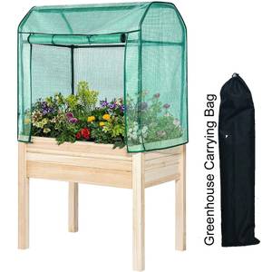 Backyard Expressions Elevated Gardening Bed With GreenHouse