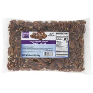 Blain's Farm & Fleet 16 oz Roasted and Salted Pecan Halves