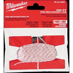 Milwaukee 3 oz Blue Bold Chalk and Reel Set 100 ft Red/White Bold