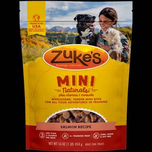 Zuke s 16 oz Mini Naturals Training Dog Treats Salmon Recipe 3000542 Blain s Farm Fleet