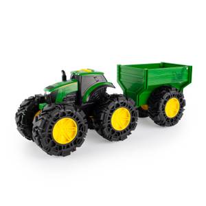 Monster Treads John Deere Lights and Sounds Tractor with Wagon