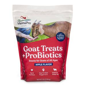 Manna Pro 5 lb Apple Flavor Goat Treats with Probiotics